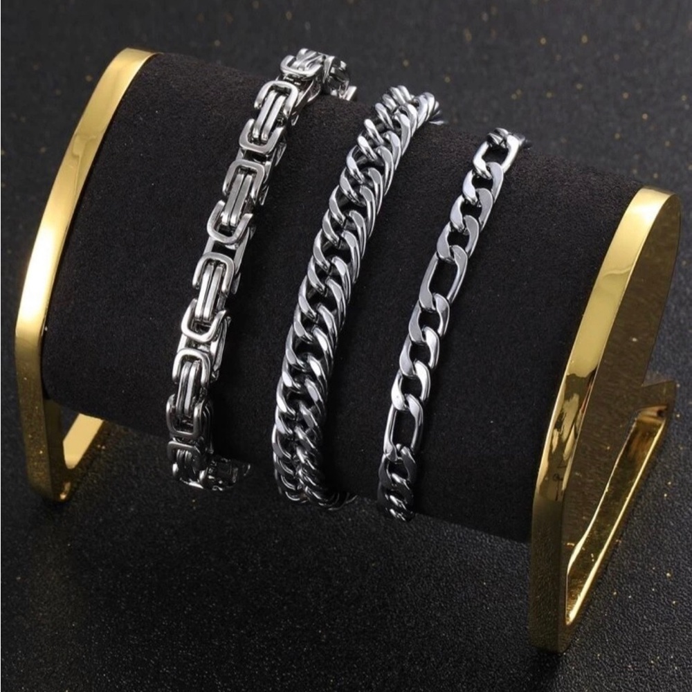 Mens 3pcs Bracelet Set